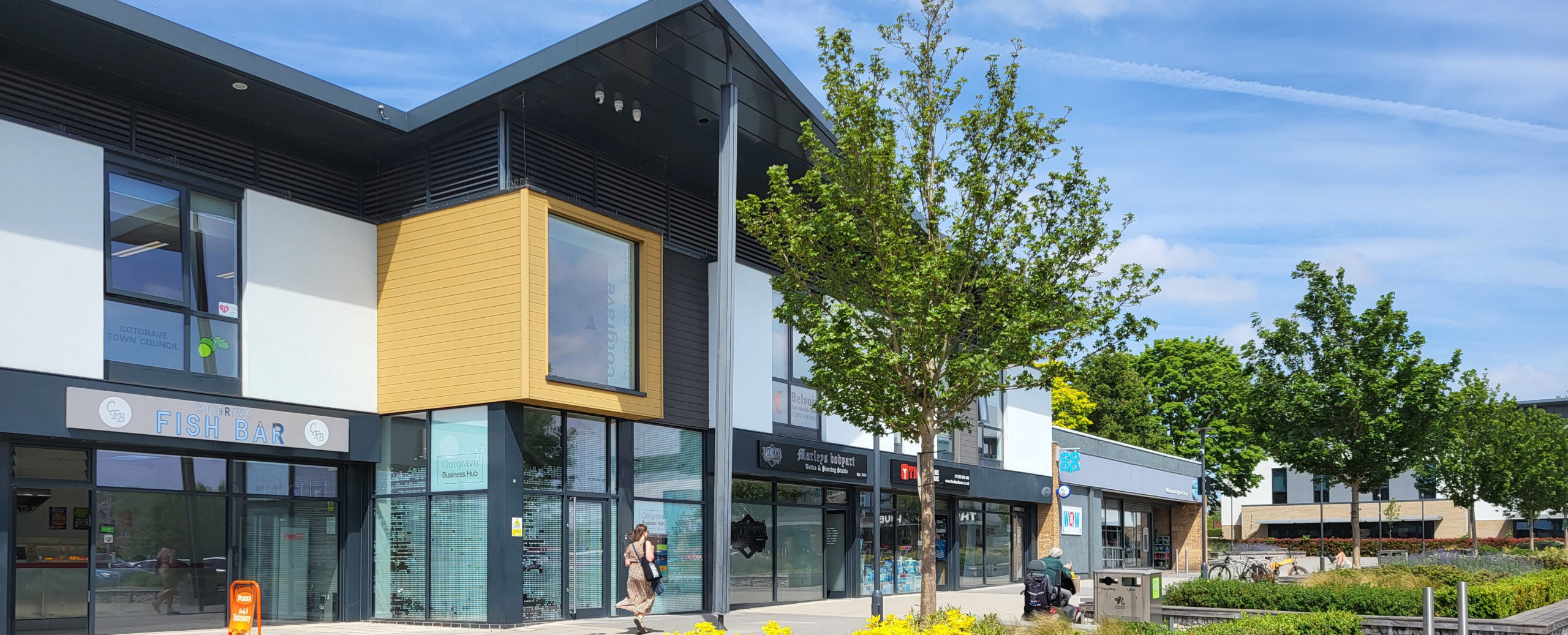 Cotgrave Hub and shopping area